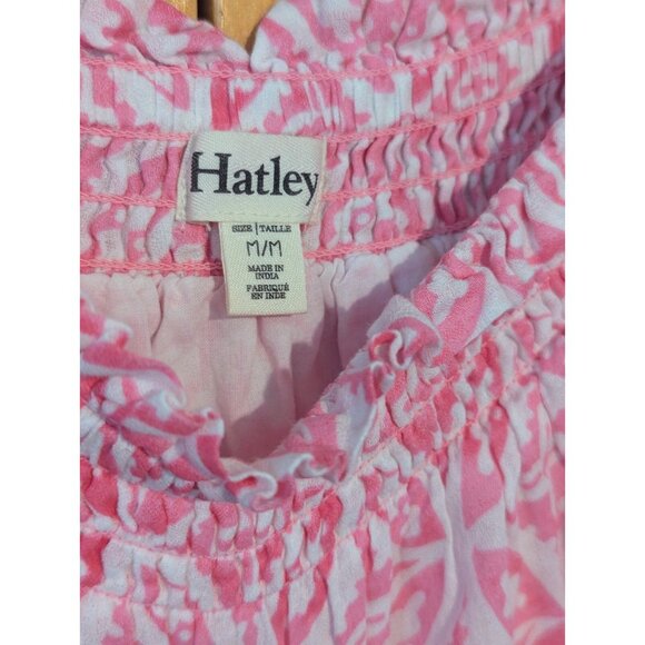 Hatley Women's Size Medium‎ Dress Pink Cold Shoulder Organic Cotton - Picture 7 of 12
